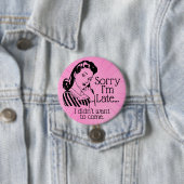 Retro lustig Verspätung Button (Beispiel)