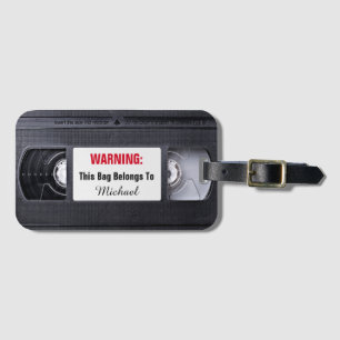 Retro Lustig Vintage VHS Kassettenband Retro Stil Gepäckanhänger