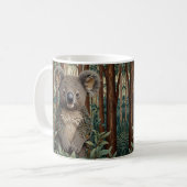 Retro lustige boho wald Koala Bär Kaffeetasse (Vorderseite Links)