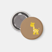 Retro lustige Giraffe pastellfarbener Blume Magnet (Vorderseite/Rückseite)
