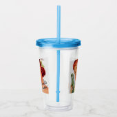 Retro lustiger Soda-Anzeigen-Witz Acryltrinkbecher (Rechts)