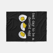 Retro lustiger Thanksgiving-Dinner Schlimmer Tag a Fleecedecke (Vorderseite (Horizontal))