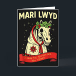 Retro Lustiger Volksglaube Skelett Pferd Mari Lwyd Karte<br><div class="desc">Retro Lustiger Volksglaube Skelett Pferd Mari Lwyd Yule Weihnachten _1</div>