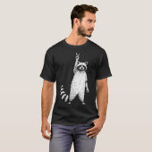 Retro lustiger Waschbär T-Shirt (Vorne ganz)