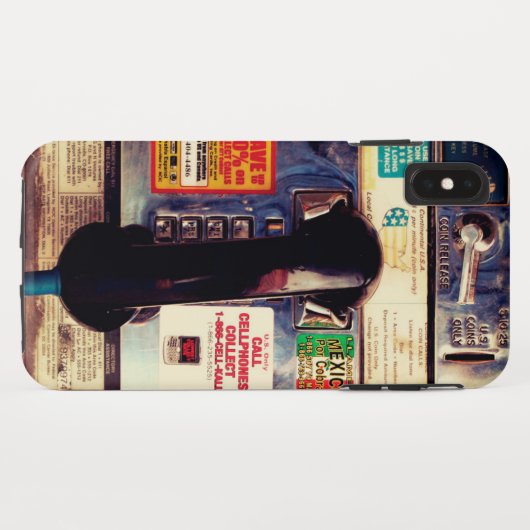 Retro lustiges allgemeines Lohn-Telefon US - cool Case-Mate iPhone Hülle (Rückseite (Horizontal))