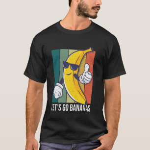 Retro Lustiges Bananen-Meme Lasst Uns Bananen Gehe T-Shirt