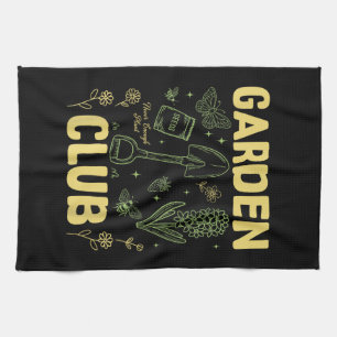 Retro lustiges Gartenschlub-Shirt Süße Pflanzenlie Geschirrtuch
