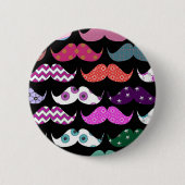Retro lustiges Girly Button (Vorderseite)