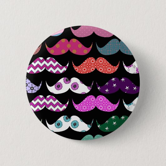 Retro lustiges Girly Button (Vorderseite)