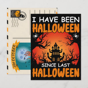 Retro-lustiges Vintage-Halloween-Grusel-Shirt Feiertagspostkarte