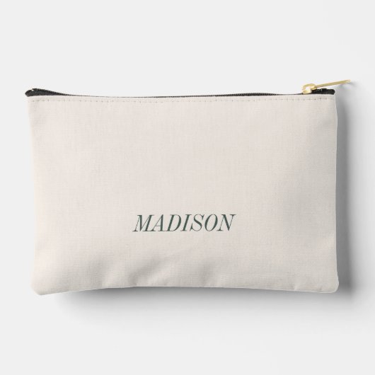 Retro Luxe Beach Social Club Logo Bachelorette Zubehörtasche (Rückseite)