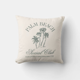 Retro Luxe Junggeselinnen-Abschied Social Club Kissen