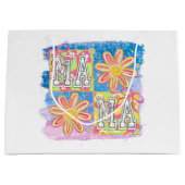 Retro Ma Ma Große Geschenktüte (Vorderseite)