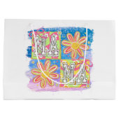 Retro Ma Ma Große Geschenktüte (Rückseite)