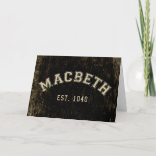 Retro Macbeth Karte