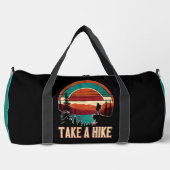 Retro Mach einen Spaziergang Duffle Bag (Vorderseite)