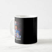 Retro machen 4. Juli wieder groß Patriotic Donal Kaffeetasse (Vorderseite Links)