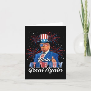Retro machen 4. Juli wieder groß Patriotic Donal Karte