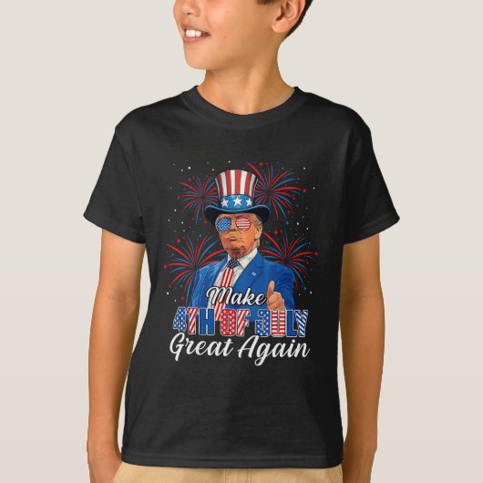 Retro machen 4. Juli wieder groß Patriotic Donal T-Shirt (Vorderseite)