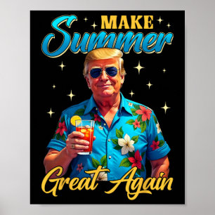 Retro macht Sommer wieder großartig Donald Trump S Poster