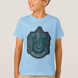 Retro mächtiges Slytherin Wappen Harry Potter T-Shirt