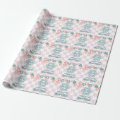 Retro Mädchen 10. Geburtstagsgeschenk Geschenkpapier (Ungerollt)