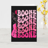 Retro-Mädchen Boone Groovy Blume Vorname D 80er Karte (Gelbe Blume)