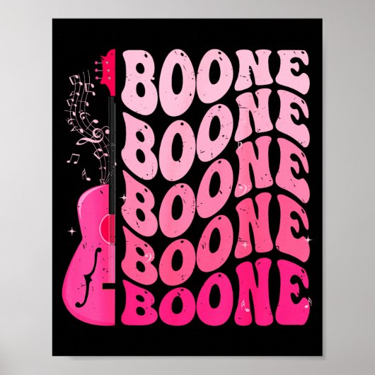 Retro Mädchen Boone Groovy Blume Vorname D 80er Poster (Vorne)