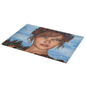 Retro Mädchen Schneidebrett (Ecke)