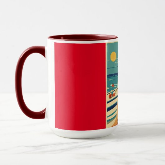 Retro-Mädchen Tasse (Links)