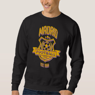 Retro Madrid Spanien Gameday Sport Real Soccer Fan Sweatshirt