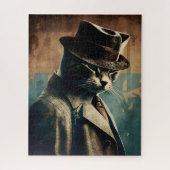Retro Mafia Cool Cat Jigsaw Puzzle (Vertikal)