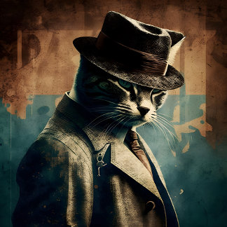 Retro-Mafia-Cool-Cat-Puzzle Puzzle
