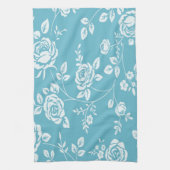 Retro_Maggie-Floral_Maggie Blue* Gewohnheit Color_ Geschirrtuch (Vertikal)