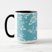 Retro_Maggie-Floral_Maggie Blue* Gewohnheit Color_ Tasse (Links)