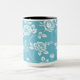 Retro_Maggie-Floral_Maggie Blue* Gewohnheit Color_ Tasse