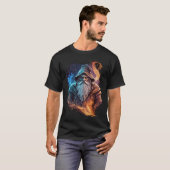Retro Magical Wizard Fantasy 24 T-Shirt (Vorne ganz)