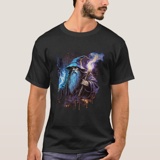 Retro Magical Wizard Fantasy 3 T-Shirt (Vorderseite)