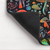 Retro Magie - Nahtloses Pilz Mousepad (Ecke)