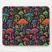 Retro Magie - Nahtloses Pilz Mousepad (Vorne)