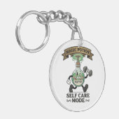 Retro-Magie-Trank Selbstfürsorge-Modus Fitness-Ges Schlüsselanhänger (Vorderseite links)