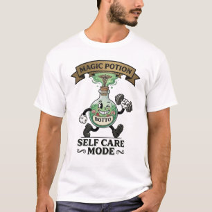 Retro-Magie-Trank Selbstfürsorge-Modus Fitness-Ges T-Shirt