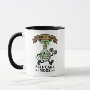 Retro-Magie-Trank Selbstfürsorge-Modus Fitness-Ges Tasse