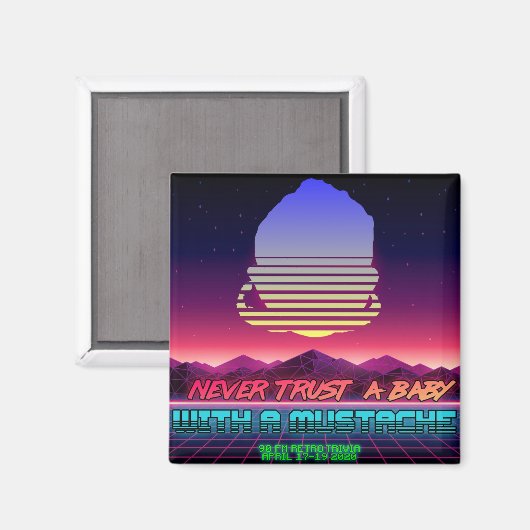 Retro Magnet (Vorderseite/Rückseite)