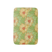 Retro-Magnolia-Muster Badematte (Vorderseite Vertikal)