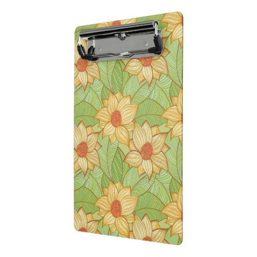 Retro Magnolien-Muster Mini Klemmbrett (Gewinkelt2)