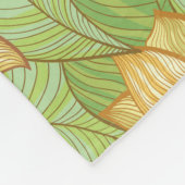 Retro-Magnolienmuster Fleecedecke (Ecke)