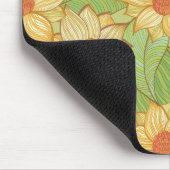 Retro-Magnolienmuster Mousepad (Ecke)