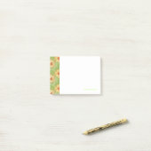 Retro-Magnolienmuster Post-it Klebezettel (Auf Schreibtisch)