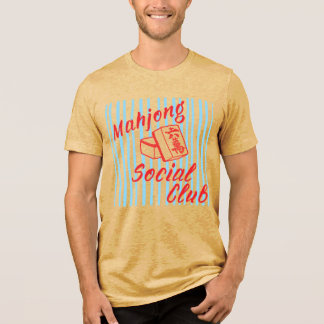 Retro-Mahjong-Social-Club-Spiel-Shirt Tri-Blend Shirt